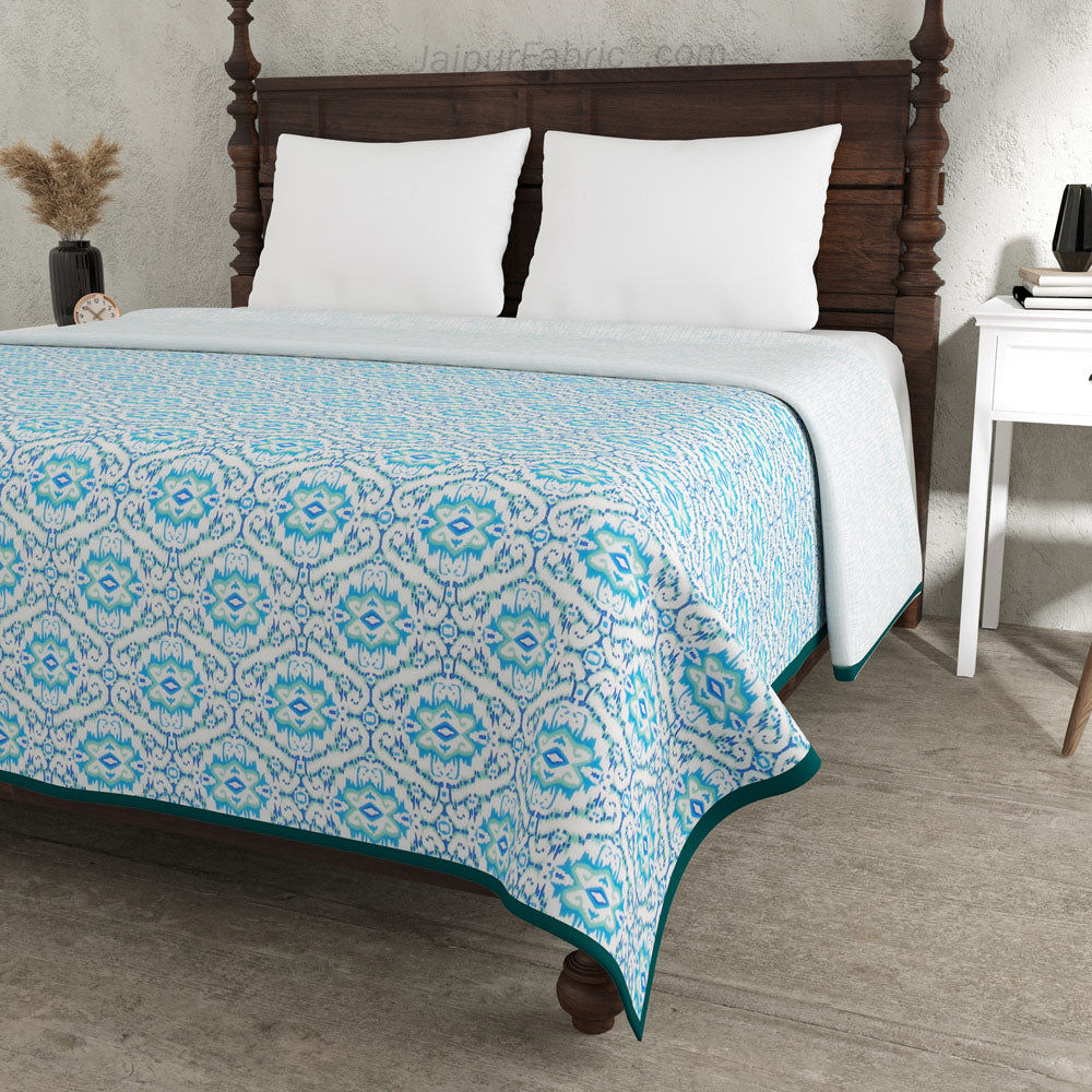The Illusion Blueish Double Bed Dohar Blanketq